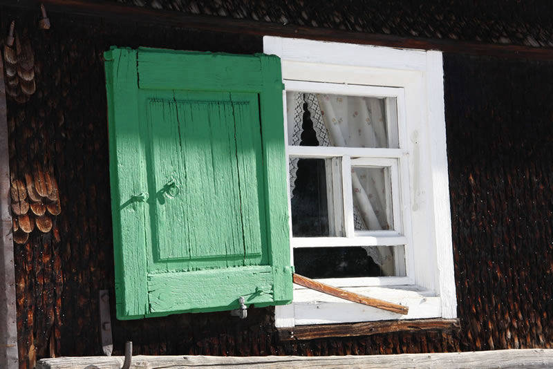 Old Alpine Window, Lech, Austria | Yvanne Teo