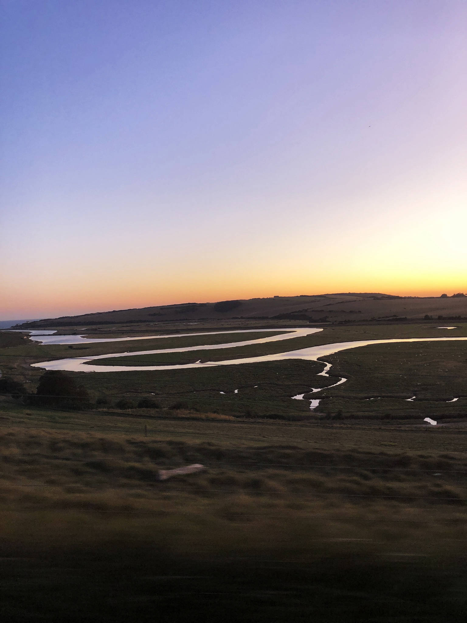 Sunset in Cuckmere Seaford, UK